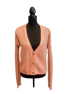 SALMON CARDIGAN SWEATER